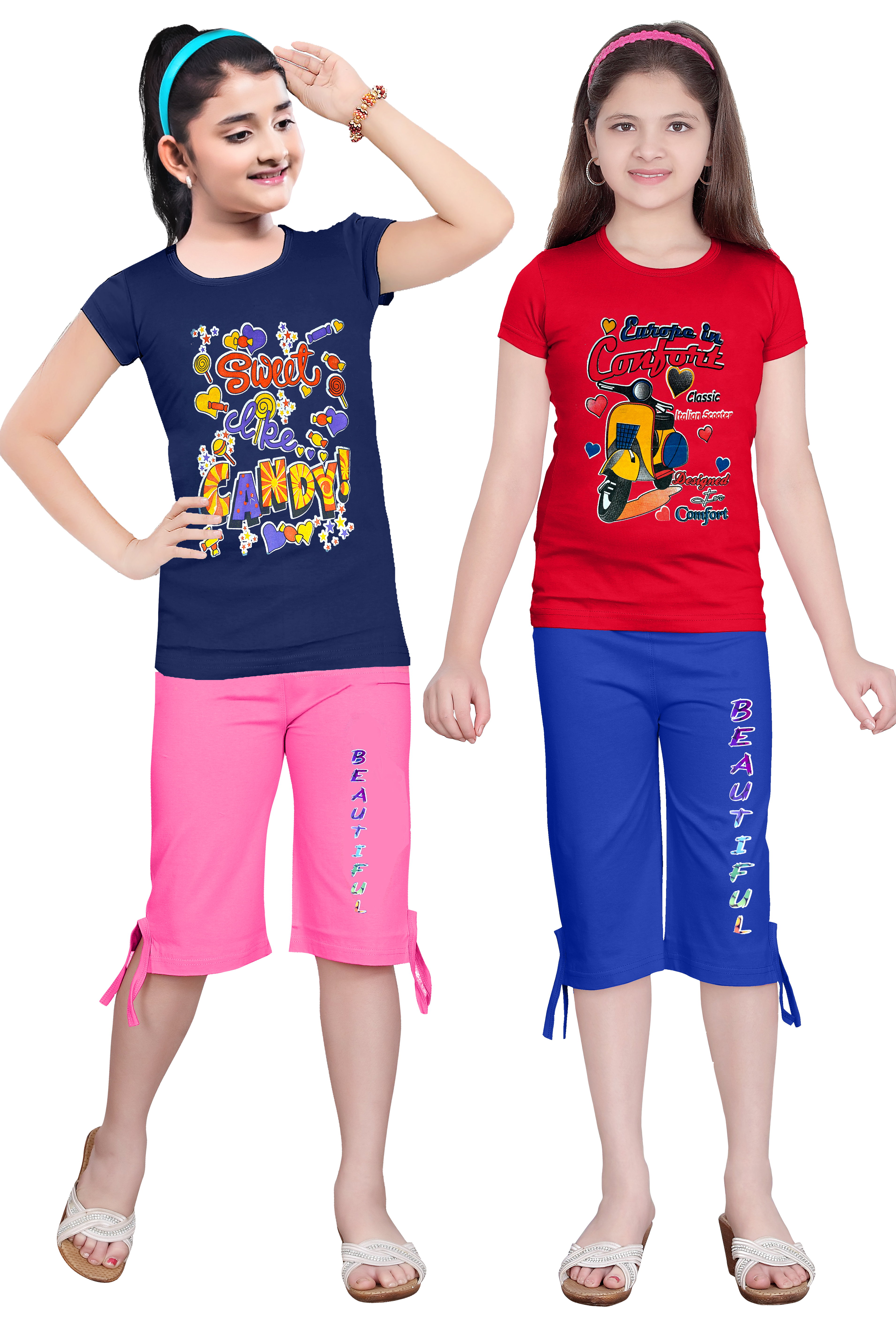NAVY & RED OF GIRLS  COMBO SET