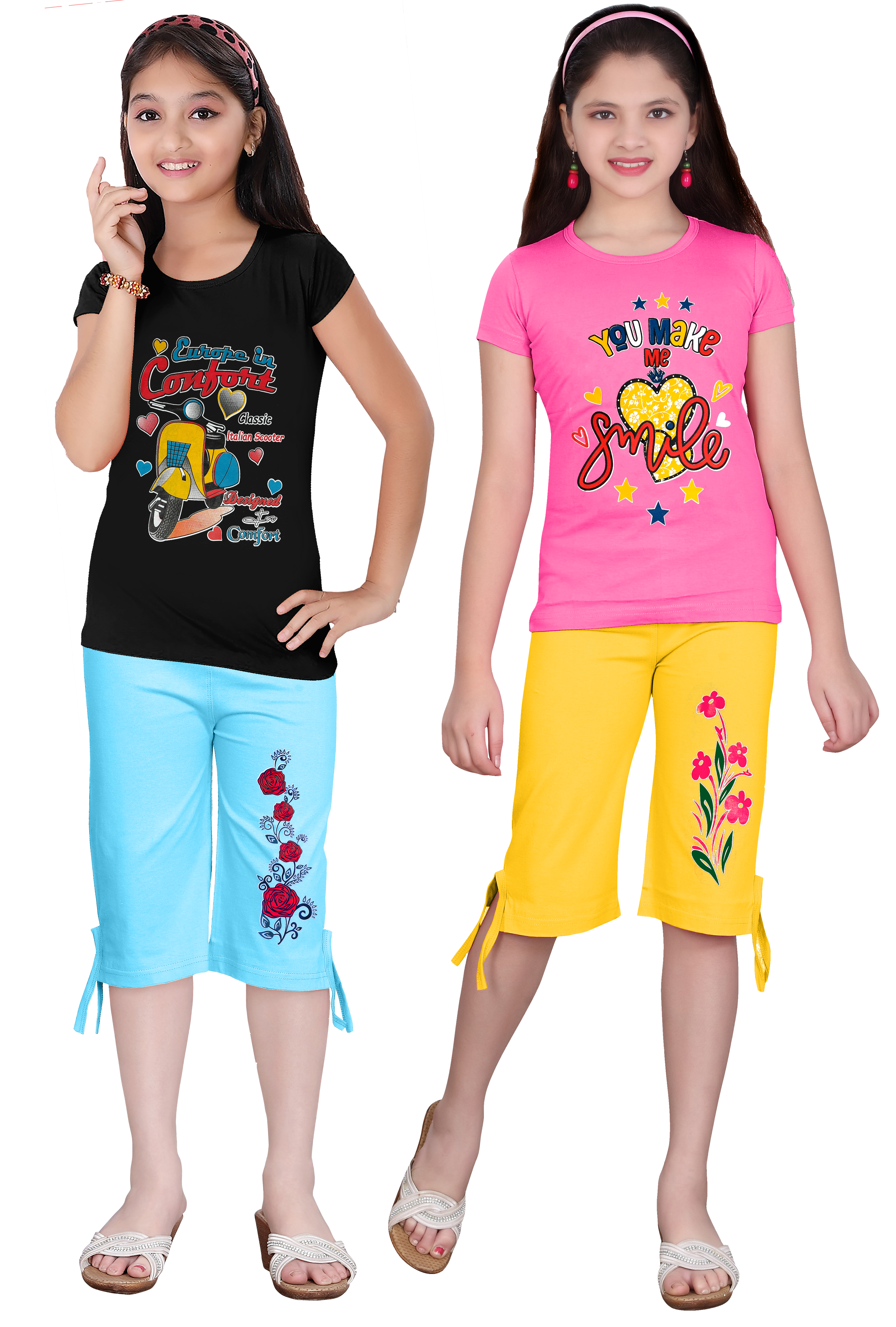 BLACK & PINK  OF GIRLS COMBO SET