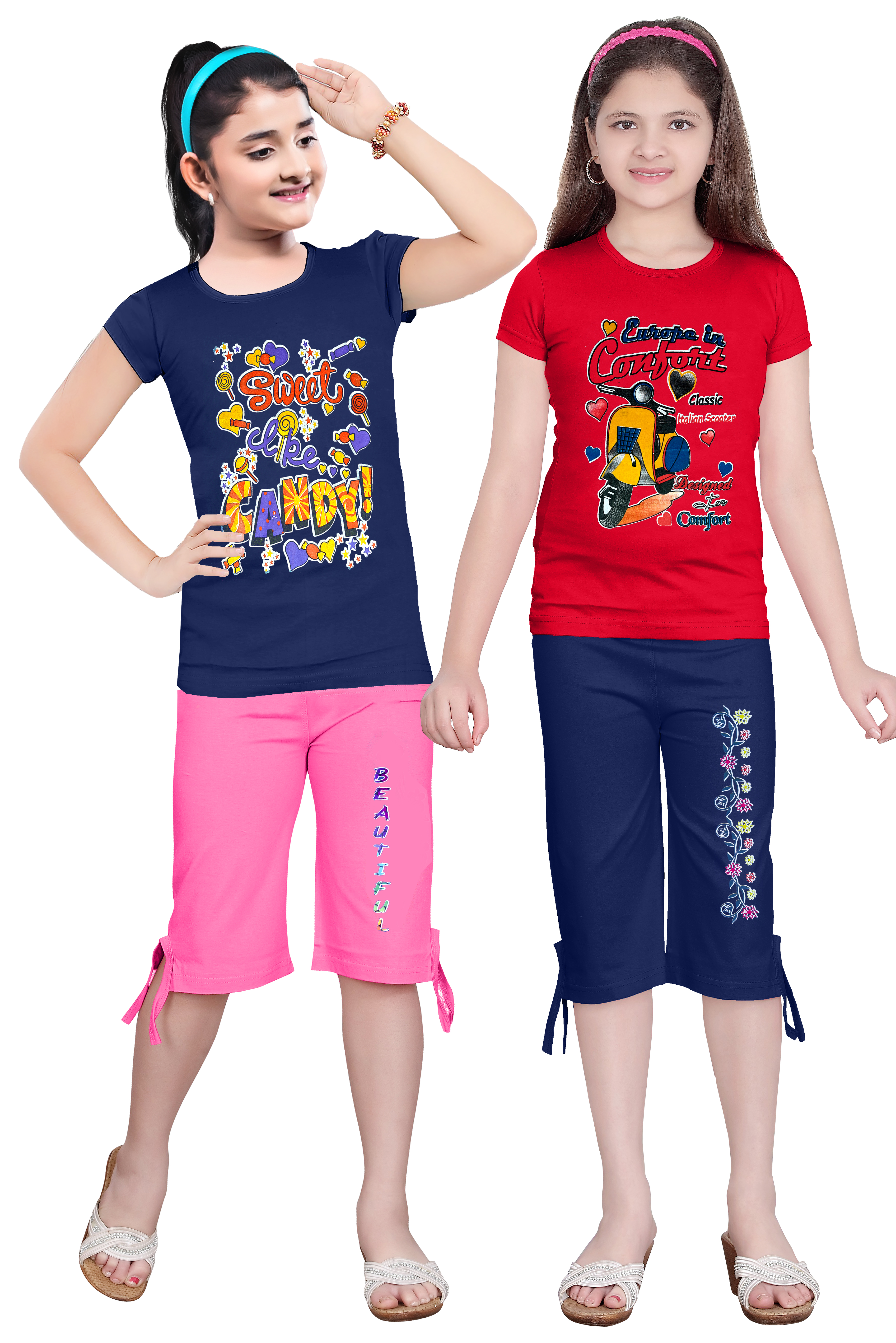 NAVY & RED OF GIRLS COMBO SET