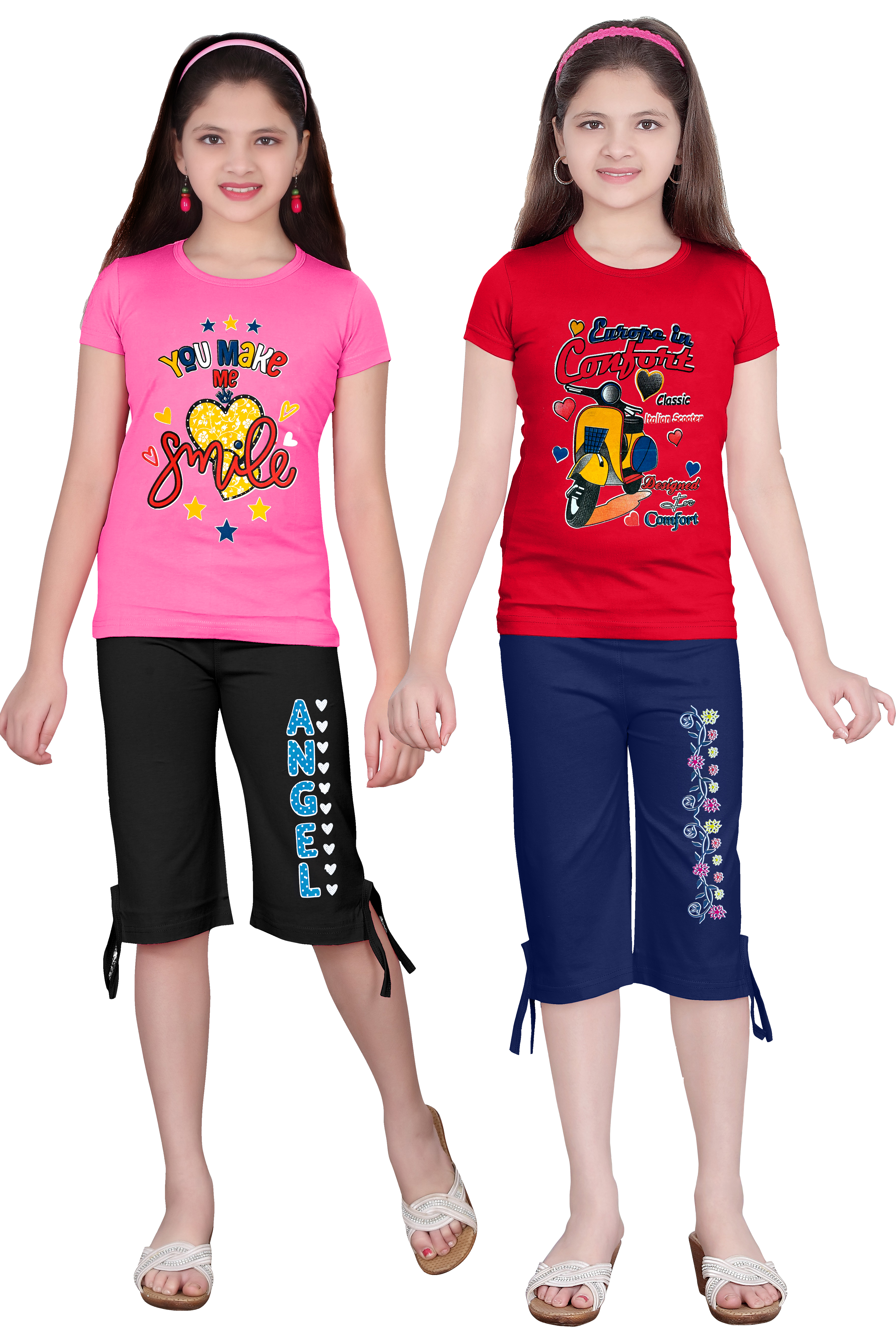PINK AND RED OF GIRLS COMBO SET