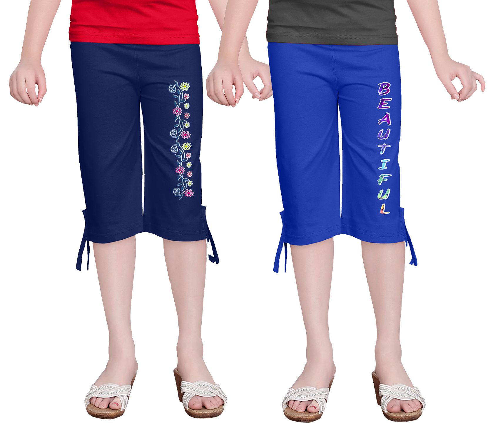 GIRLS THREE FOURTH CAPRI COMBO 1