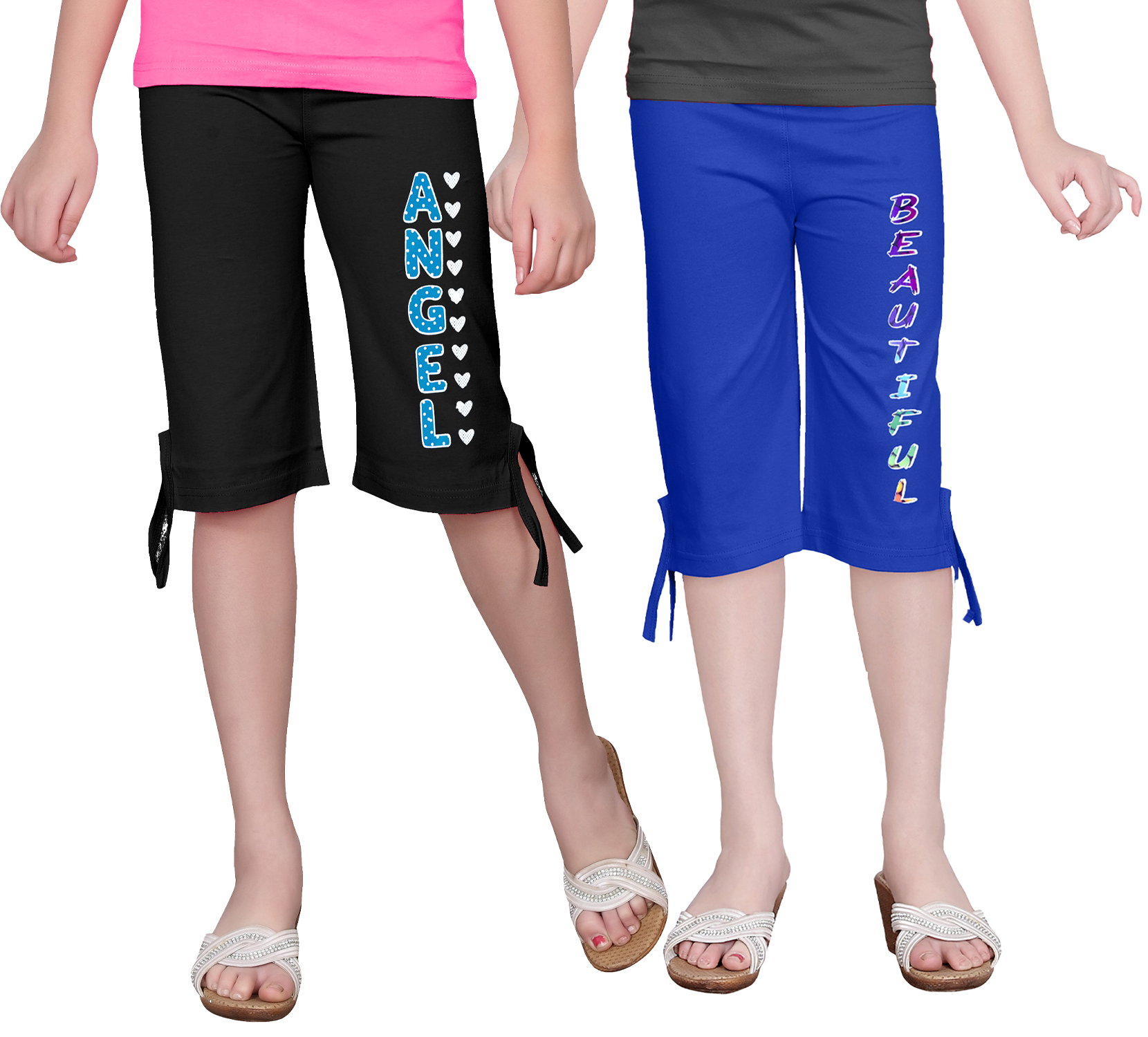 GIRLS THREE FOURTH CAPRI COMBO 9